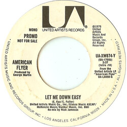 American Flyer Let Me Down Easy USED VINYL 7INCH 45 RPM PROMO