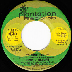 Jimmy C. Newman Shrimp Boats USED VINYL 7INCH 45 RPM PROMO