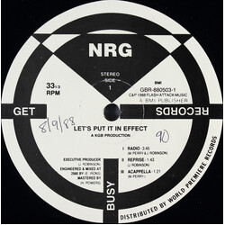NRG (5) Let's Put It In Effect USED VINYL 12INCH 33 S RPM STEREO