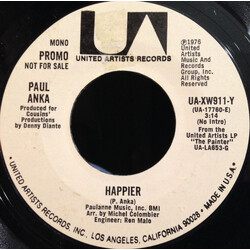 Paul Anka Happier VINYL 7" USED