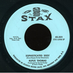 Rufus Thomas Sophisticated Sissy USED VINYL 7INCH 45 RPM SINGLE