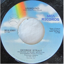 George Strait Unwound / Down And Out USED VINYL 7INCH REISSUE