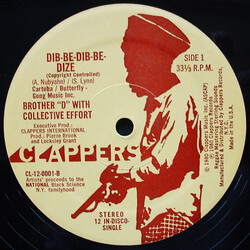 Brother D / Collective Effort Dib-Be-Dib-Be-Dize VINYL 12" USED