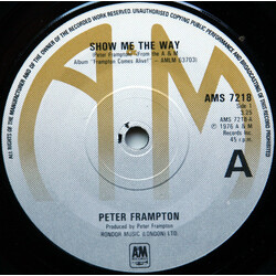 Peter Frampton Show Me The Way USED VINYL 7INCH 45 RPM SINGLE