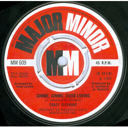 Crazy Elephant Gimme Gimme Good Lovin' / Dark Part Of My Mind USED VINYL 7INCH SINGLE