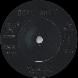 Roxy Music Over You Vinyl 7" USED
