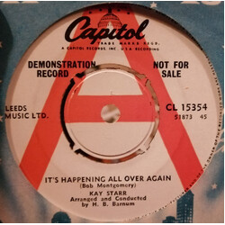 Kay Starr It's Happening All Over Again USED VINYL 7INCH 45 RPM SINGLE PROMO