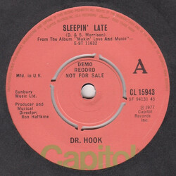 Dr. Hook Sleeping Late USED VINYL 7INCH 45 RPM SINGLE PROMO