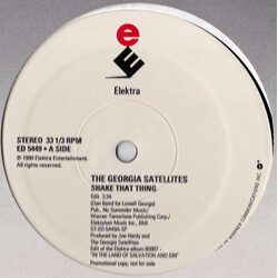 The Georgia Satellites Shake That Thing USED VINYL 12INCH SINGLE PROMO