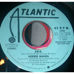 Herbie Mann Aria USED VINYL 7INCH 45 RPM PROMO