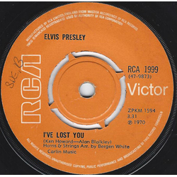 Elvis Presley I've Lost You Vinyl 7" USED