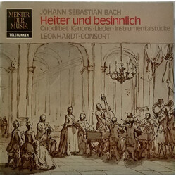 Johann Sebastian Bach / Leonhardt-Consort Heiter Und Besinnlich: Quodlibet - Kanons - Lieder - Instrumentalstücke Vinyl LP USED