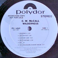 C.W. McCall Wilderness Vinyl LP USED