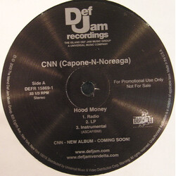 Capone -N- Noreaga Hood Money USED VINYL 12INCH 33 S RPM SINGLE PROMO STEREO