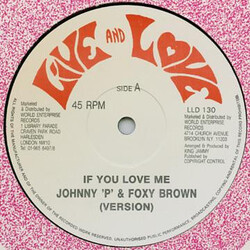 Johnny P If You Love Me / On Carry On Feeling USED VINYL 12INCH 45 RPM