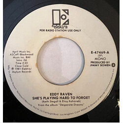 Eddy Raven She's Playing Hard To Forget USED VINYL 7INCH 45 RPM SINGLE PROMO