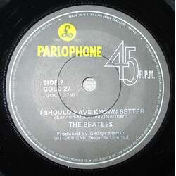 The Beatles Yesterday USED VINYL 7INCH SINGLE REISSUE