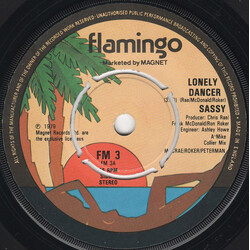 Sassy (16) Lonely Dancer USED VINYL 7INCH SINGLE 45 RPM