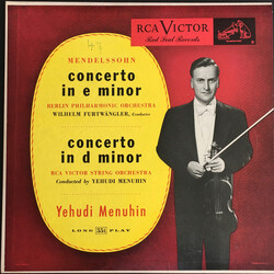 Felix Mendelssohn-Bartholdy / Yehudi Menuhin / Berliner Philharmoniker / Wilhelm Furtwängler / RCA Victor Symphony Orchestra Concerto In E Minor / Con