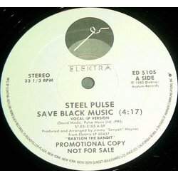 Steel Pulse Save Black Music USED VINYL 12INCH 33 S RPM PROMO