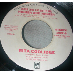Rita Coolidge (Your Love Has Lifted Me) Higher And Higher USED VINYL 7INCH 45 RPM PROMO