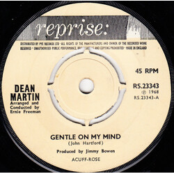 Dean Martin Gentle On My Mind / That Old Time Feelin' USED VINYL 7INCH SINGLE 45 RPM