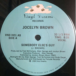Jocelyn Brown Somebody Else's Guy USED VINYL 12INCH 33 S RPM REISSUE