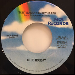 Billie Holiday 'Tain't Nobody's Biz-ness If I Do / God Bless The Child USED VINYL 7INCH 45 RPM SINGLE REISSUE
