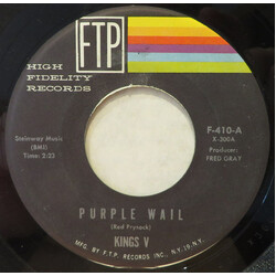 Kings V Purple Wail USED VINYL 7INCH 45 RPM