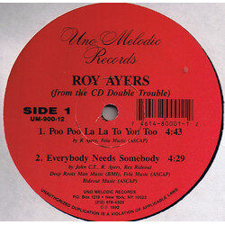 Roy Ayers From The CD Double Trouble USED VINYL 12INCH 33 S RPM