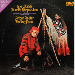 Arthur Fiedler / The Boston Pops Orchestra The Worlds Favorite Rhapsodies Vinyl LP USED