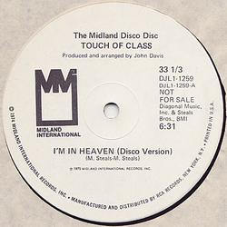 Touch Of Class I'm In Heaven (Disco Version) Vinyl 12" USED
