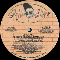 Clubland / Zemya Hamilton Come Rain Come Shine Vinyl 12" USED