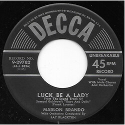 Marlon Brando / Jean Simmons (2) / Jay Blackton Luck Be A Lady / If I Were A Bell USED VINYL 7INCH 45 RPM SINGLE