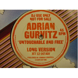 Adrian Gurvitz Untouchable And Free USED VINYL 12INCH 45 RPM PROMO