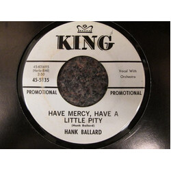 Hank Ballard Have Mercy, Have A Little Pity / Don't Let Temptation (Turn You 'round) USED VINYL 7INCH 45 RPM SINGLE PROMO
