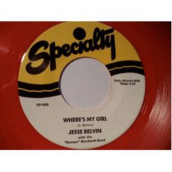Jesse Belvin / The Bumps Blackwell Band Where's My Girl / Love, Love Of My Life USED VINYL 7INCH SINGLE
