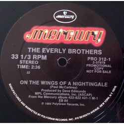 Everly Brothers On The Wings Of A Nightingale Vinyl 12" USED
