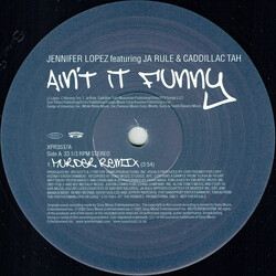 Jennifer Lopez / Ja Rule / Caddillac Tah Ain't It Funny (Murder Remix) USED VINYL 12INCH 33 S RPM PROMO