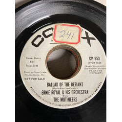 Ernie Royal & His Orchestra / The Mutineers Ballad Of The Defiant USED VINYL 7INCH SINGLE PROMO