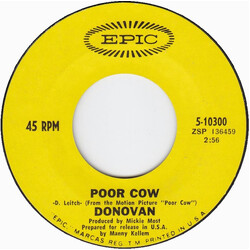 Donovan Poor Cow / Jennifer Juniper USED VINYL 7INCH 45 RPM SINGLE