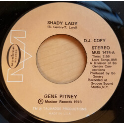 Gene Pitney Shady Lady / Run, Run, Roadrunner USED VINYL 7INCH 45 RPM PROMO