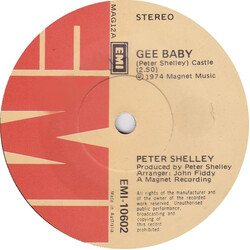 Peter Shelley Gee Baby USED VINYL 7INCH 45 RPM SINGLE