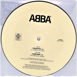 ABBA Chiquitita c/w Lovelight USED VINYL 7INCH 45 RPM SINGLE PICTURE DISC REISSUE