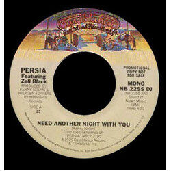 Persia / Zell Black Need Another Night With You USED VINYL 7INCH 45 RPM SINGLE MONO STEREO PROMO