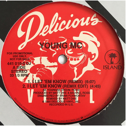 Young MC Let 'Em Know (Remix) Vinyl 12" USED