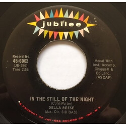 Della Reese In The Still Of The Night / Years From Now USED VINYL 7INCH 45 RPM