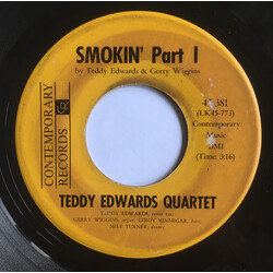 Teddy Edwards Quartet Smokin' Part 1 / 2 USED VINYL 7INCH 45 RPM