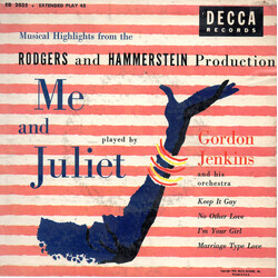 Gordon Jenkins And His Orchestra Rogers And Hammerstein Production Me And Juliet USED VINYL 7INCH 45 RPM EP