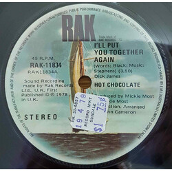 Hot Chocolate I'll Put You Together Again USED VINYL 7INCH 45 RPM SINGLE